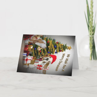 Pour Fêtes Annuelles Basset Hound Cartes de voeux de Noël