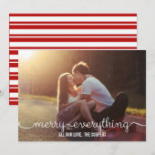 Pour Fêtes Annuelles BEAU SCRIPT Cartes photos de vacances (Devant / Derrière)