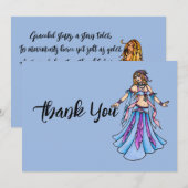 Pour Fêtes Annuelles Belle Danse Merci Cartes (Devant / Derrière)