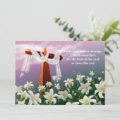 Pour Fêtes Annuelles Bénédiction de Pâques. Cartes de Pâques chrétienne (Debout devant)