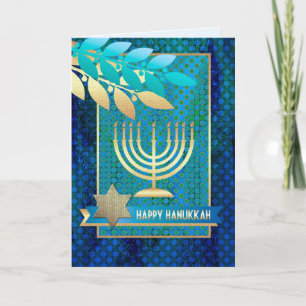Pour Fêtes Annuelles Bonne Hanoukka. Cartes de voeux personnalisables
