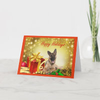 Cadeaux de cartes de Noël berger allemand