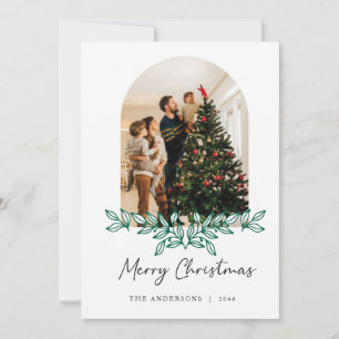 Pour Fêtes Annuelles Cadre Arch de Noël Famille Cartes photos