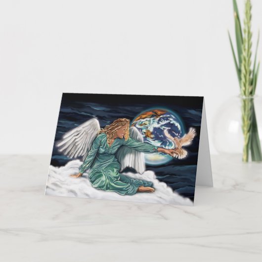 Pour Fêtes Annuelles Cartes anges avec verset (Devant)