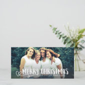 Pour Fêtes Annuelles Cartes blanches de recouvrement de photo de (Debout devant)