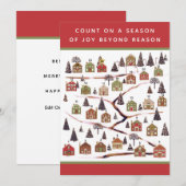 Pour Fêtes Annuelles Cartes Calendrier de Noël (Devant / Derrière)