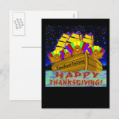 Pour Fêtes Annuelles Cartes d'action de grâce (Devant / Derrière)