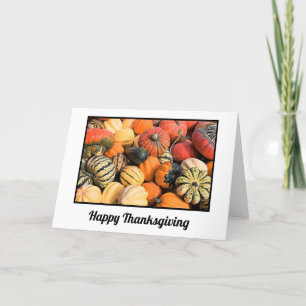 Pour Fêtes Annuelles Cartes d'Action de grâce Citrouilles & Gourds