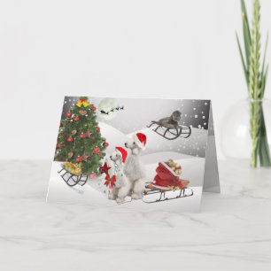 Pour Fêtes Annuelles Cartes d'amusement de jour de Noël de Bedlington