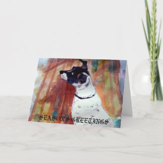 Pour Fêtes Annuelles Cartes d'animal familier de vacances de