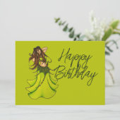 Pour Fêtes Annuelles Cartes d'anniversaire de la danseuse du ventre (Debout devant)