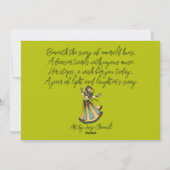 Pour Fêtes Annuelles Cartes d'anniversaire de la danseuse du ventre (Dos)