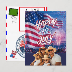 Pour Fêtes Annuelles Cartes d'anniversaire personnalisées du 4 juillet