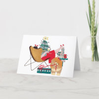Cartes d'art RETRO CHOWLIDAYS CHOW DOG