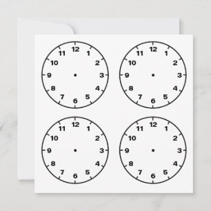 Pour Fêtes Annuelles Cartes de cadrans vierges téléchargeables et impri