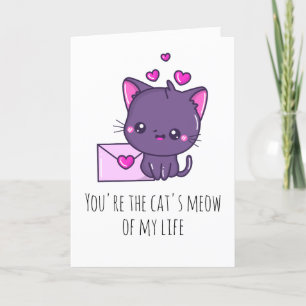 Pour Fêtes Annuelles cartes de chat valentine