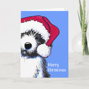 Pour Fêtes Annuelles Cartes de Chien Collie à portée de père Noël