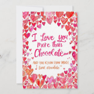 Pour Fêtes Annuelles Cartes de chocolat drôles de la Saint-Valentin