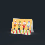 Pour Fêtes Annuelles Cartes de ~ de Nutcrakers<br><div class="desc">LA CARTE DE NOTE EST EMPLOYÉE EN TANT QUE DÉFAUT. OPTION À CHANGER EN LA CARTE DE VOEUX. Joyeux Noël et une bonne année ! SATISFACTION GARANTIE OU DOS D'ARGENT ! Changez l'arrière - plan en n'importe quelle couleur, taille, le papier ou la forme sur les la plupart conçoit et...</div>