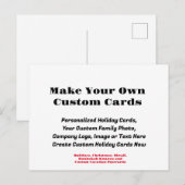 Pour Fêtes Annuelles Cartes de fin de année, Cartes photos de vacances  (Devant / Derrière)