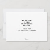 Pour Fêtes Annuelles Cartes de fin de année de Noël créatifs (Dos)