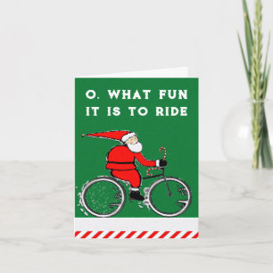 Pour Fêtes Annuelles Cartes de fin de année de Noël cycliste