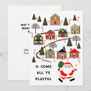Pour Fêtes Annuelles Cartes de fin de année de Noël de Pickleball