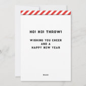 Pour Fêtes Annuelles Cartes de fin de année de Noël Frisbee (Dos)