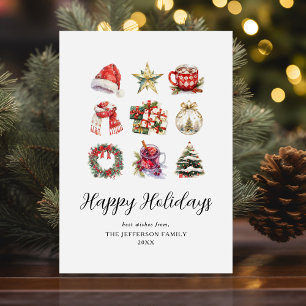 Pour Fêtes Annuelles Cartes de fin de année de Noël vintages