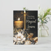 Pour Fêtes Annuelles Cartes de fin de année magiques (Debout devant)