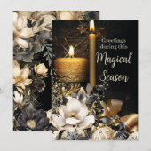 Pour Fêtes Annuelles Cartes de fin de année magiques (Devant / Derrière)