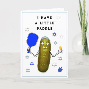 Pour Fêtes Annuelles Cartes de Hanukkah Pickleball