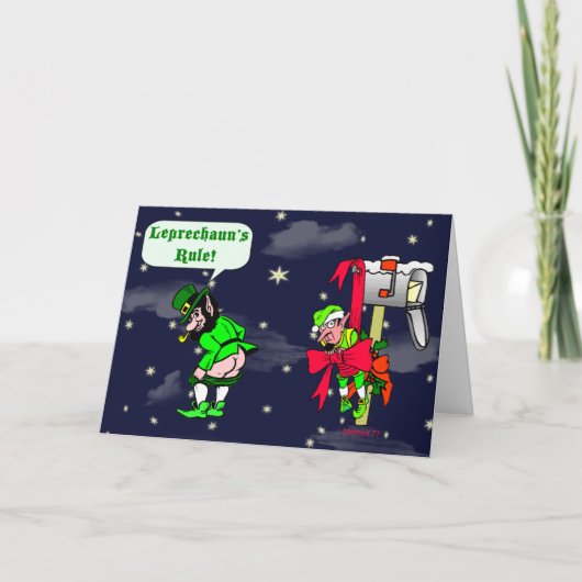 Pour Fêtes Annuelles Cartes de la règle 11 de lutins (Devant)