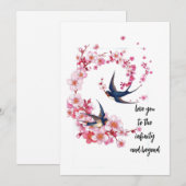 Pour Fêtes Annuelles cartes de la Saint-Valentin (Devant / Derrière)