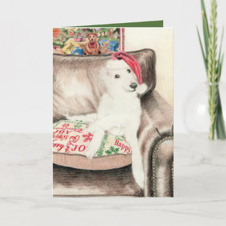 Pour Fêtes Annuelles Cartes de marionnettes de Noël Lken Windhound
