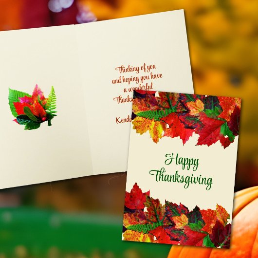 Pour Fêtes Annuelles Cartes de message bon thanksgiving