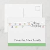 Pour Fêtes Annuelles Cartes de Noël (Devant / Derrière)