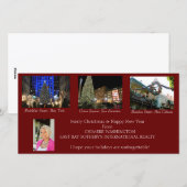 Pour Fêtes Annuelles Cartes de Noël (Devant / Derrière)