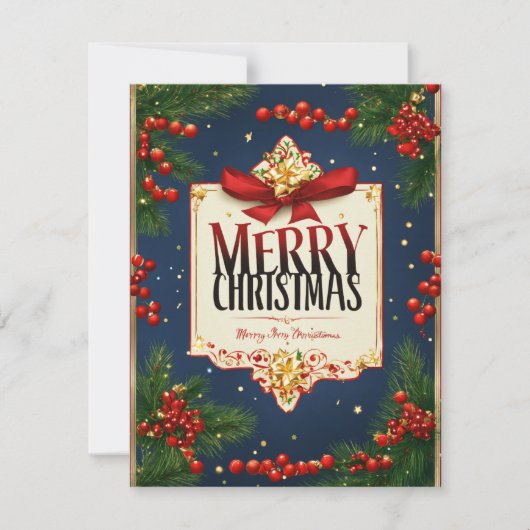 Pour Fêtes Annuelles Cartes de Noël 2024 (Devant)