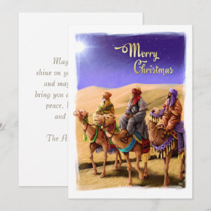 Pour Fêtes Annuelles Cartes de Noël à trois hommes sages