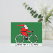 Pour Fêtes Annuelles Cartes de Noël à vélo (Debout devant)