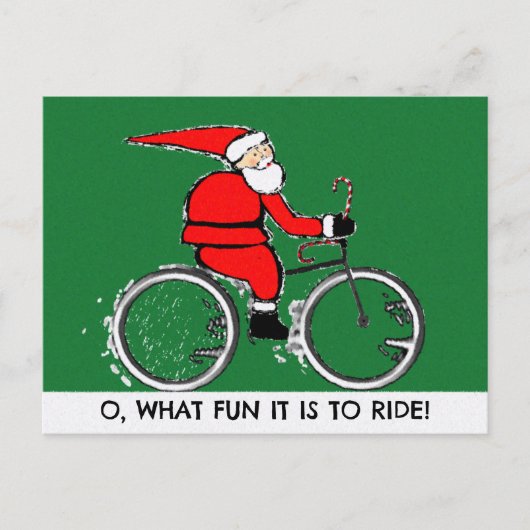 Pour Fêtes Annuelles Cartes de Noël à vélo (Devant)