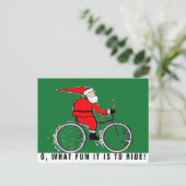 Pour Fêtes Annuelles cartes de Noël à vélo (Debout devant)