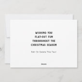 Pour Fêtes Annuelles Cartes de Noël à vélo (Dos)