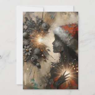 Pour Fêtes Annuelles Cartes de Noël Abstraites uniques
