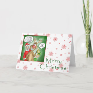 Pour Fêtes Annuelles Cartes de Noël amusantes : Bar Hopping