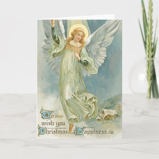 Pour Fêtes Annuelles Cartes de Noël Angel (Devant)