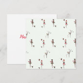 Pour Fêtes Annuelles  Cartes de Noël Ballet (Devant / Derrière)