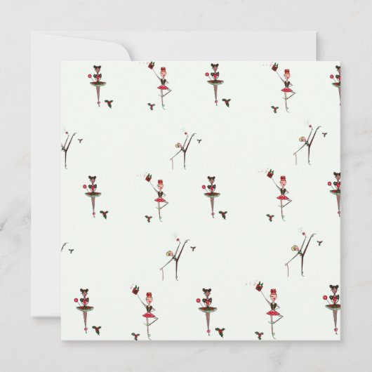 Pour Fêtes Annuelles  Cartes de Noël Ballet (Devant)