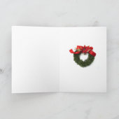 Pour Fêtes Annuelles Cartes de Noël Bichon (Intérieur)